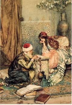 unknow artist Arab or Arabic people and life. Orientalism oil paintings  397 Norge oil painting art